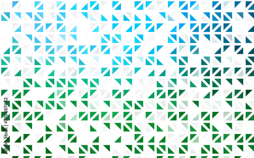 Light Blue, Green vector seamless cover in polygonal style.