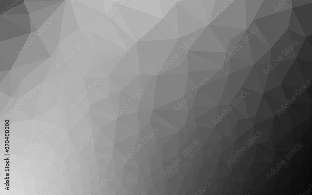 Dark Silver, Gray vector abstract polygonal layout. Dark Silver, Gray vector abstract polygonal layout.