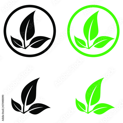 Biodegradable vector icon set. recyclable plastic free package illustration sign collection. 