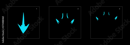 Smoke effect. blue smoke animation sprite sheet. classic smoke effect animation for game or cartoon or animation. vector style animation effect 1710.