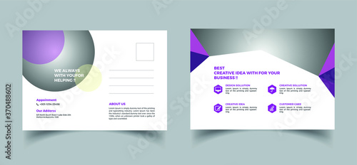 Post Card Template design