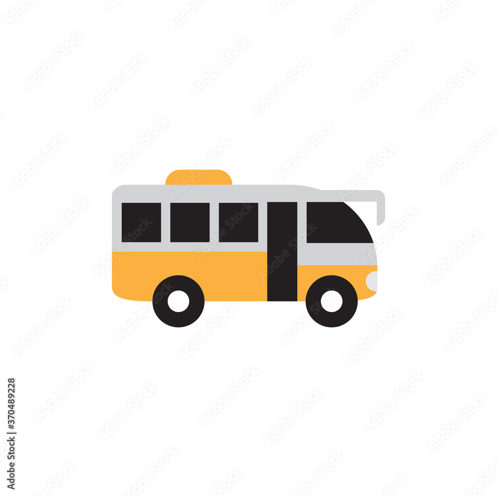 Bus transportation icon design template vector