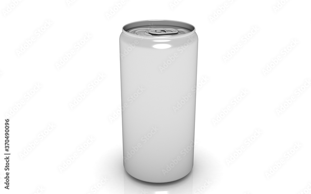 3D illustration of can mock up on white background 3D illustration of can mock up on white background