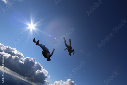 Skydivers over norway