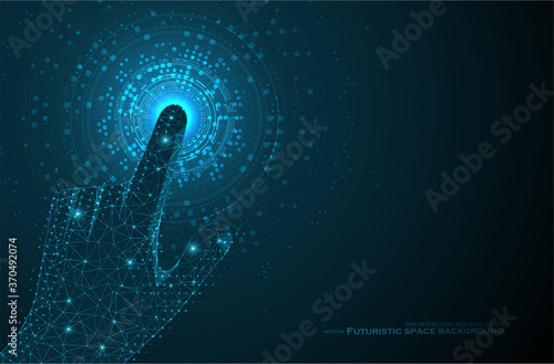 Abstract polygonal space
