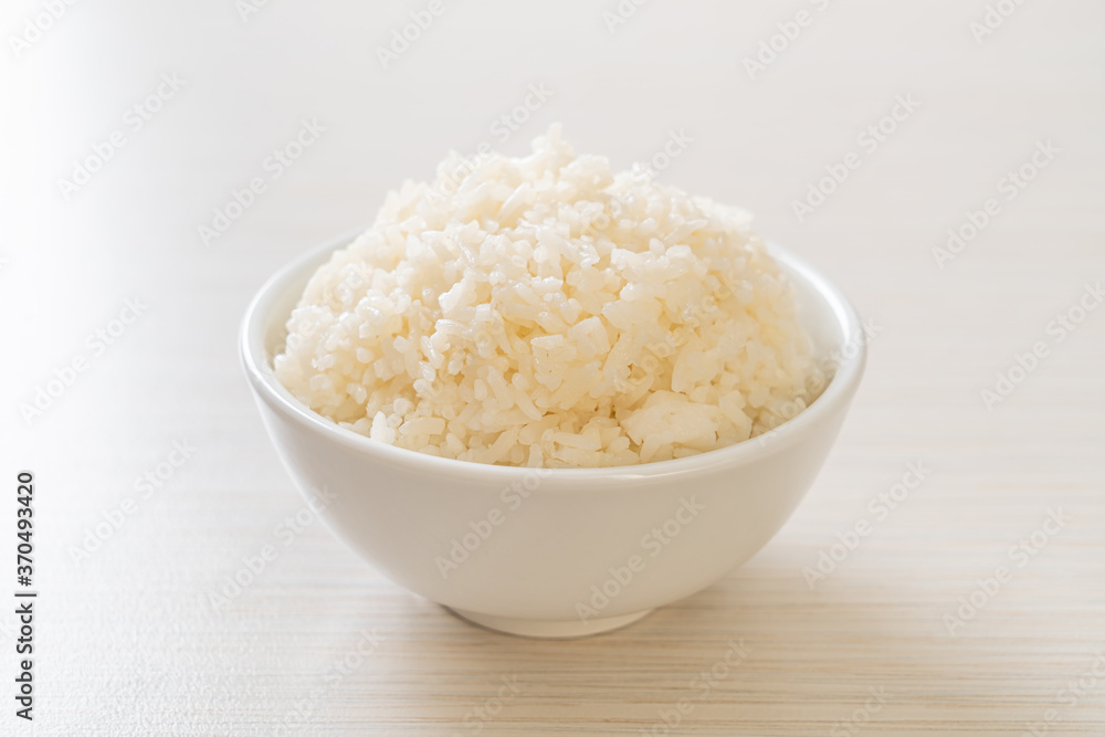 cooked white rice bowl cooked white rice bowl