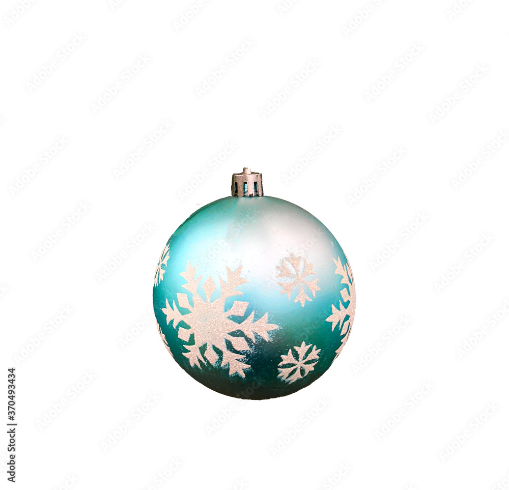 Isolated on white background Christmas ball on the Christmas tree Isolated on white background Christmas ball on the Christmas tree