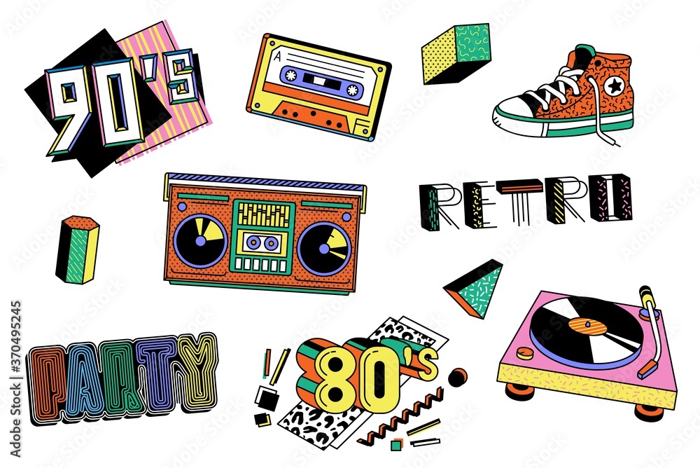 Cassette : 80's 90's Stickers
