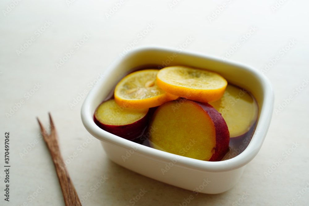 サツマイモのレモン煮 サツマイモのレモン煮