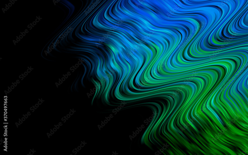 Light Blue, Green vector template with abstract lines.
