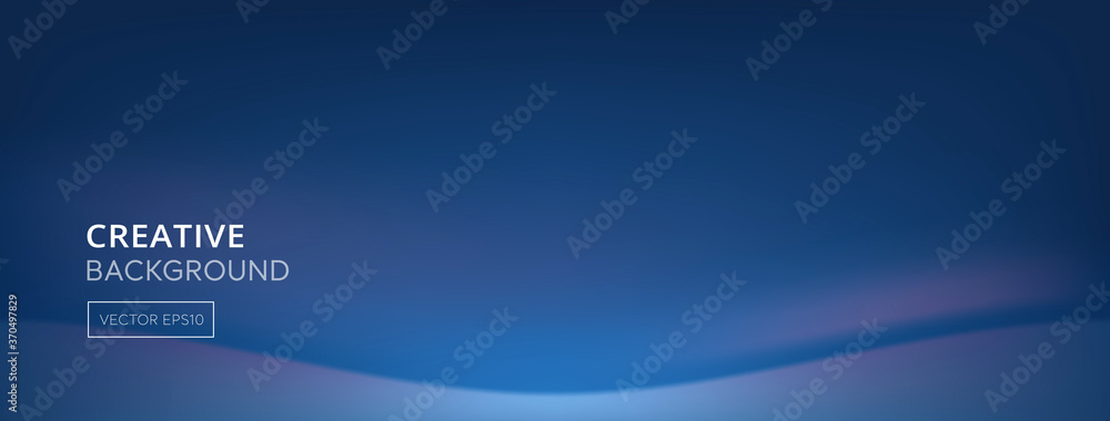 Modern abstract gradient blue banner background Modern abstract gradient blue banner background
