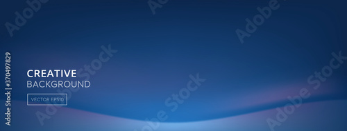 Modern abstract gradient blue banner background