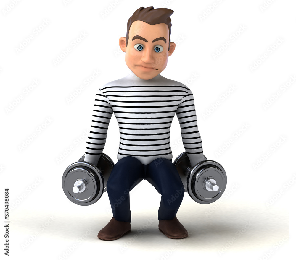 Fun 3D cartoon casual character Fun 3D cartoon casual character