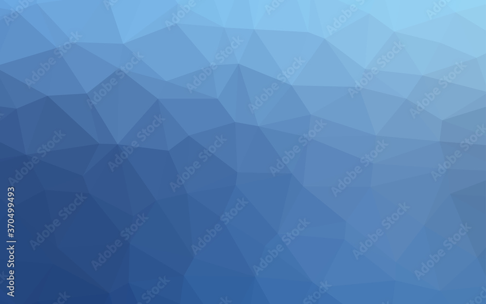 Light BLUE vector triangle mosaic cover. Light BLUE vector triangle mosaic cover.