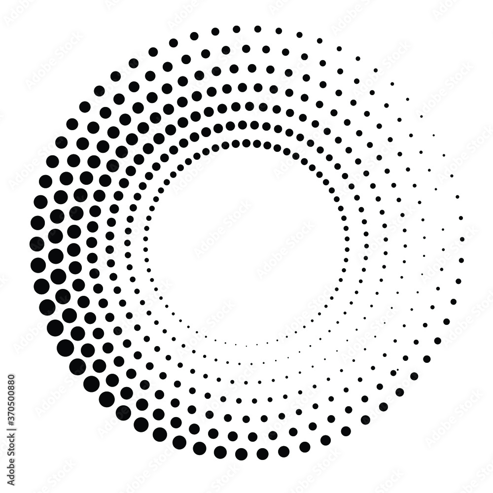 Halftone dots in circle form. round logo . vector dotted frame . design element Halftone dots in circle form. round logo . vector dotted frame . design element
