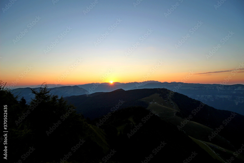 sunrise in the monte baldo mountain sunrise in the monte baldo mountain