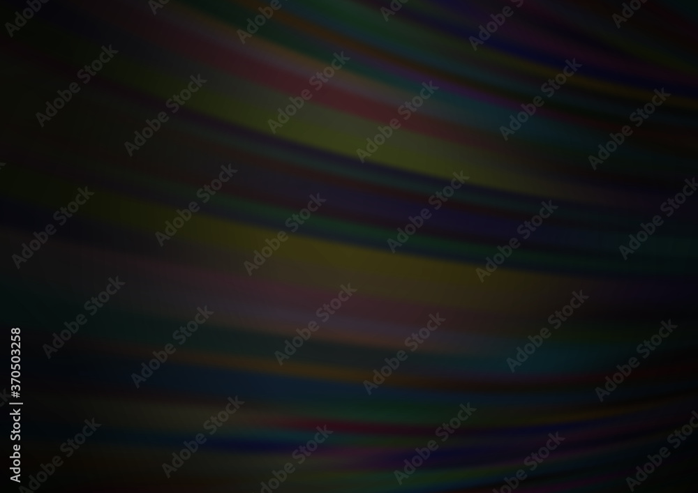 Fototapeta premium Dark Silver, Gray vector template with lava shapes.