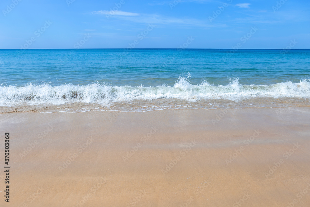 Peaceful clean and empty beach in South of Thailand, summer break destination to Asia, summer outdoor day light Peaceful clean and empty beach in South of Thailand, summer break destination to Asia, summer outdoor day light