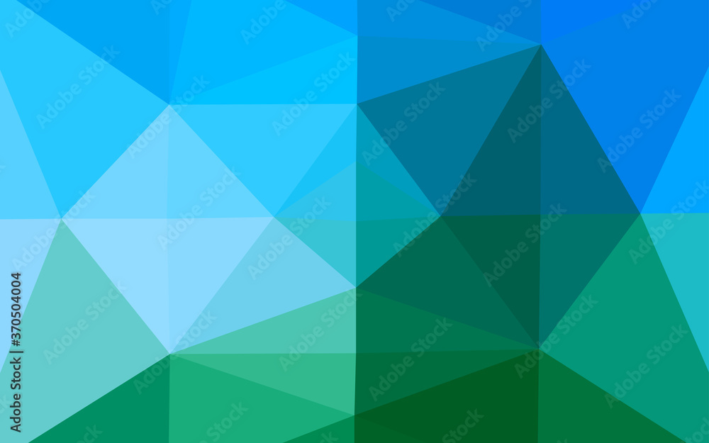 Light Blue, Green vector polygonal background. Light Blue, Green vector polygonal background.