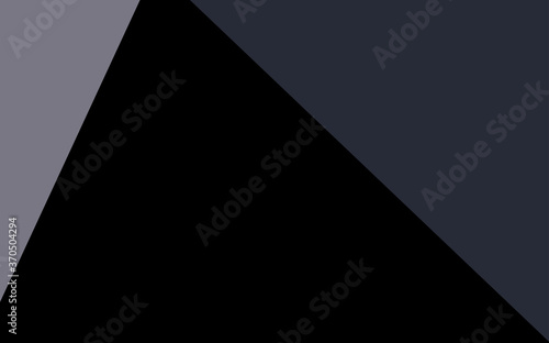 Dark Black vector polygonal background.
