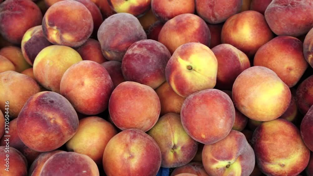 red peaches harvest top view for food textures red peaches harvest top view for food textures