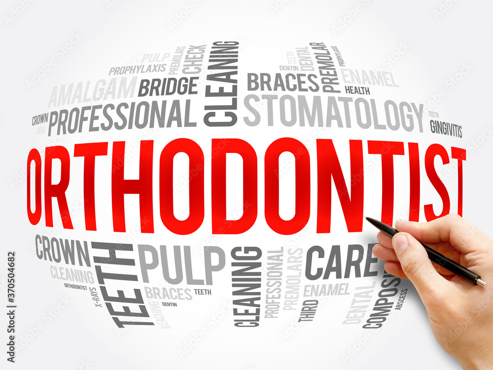 Orthodontist word cloud collage, health concept background Orthodontist word cloud collage, health concept background