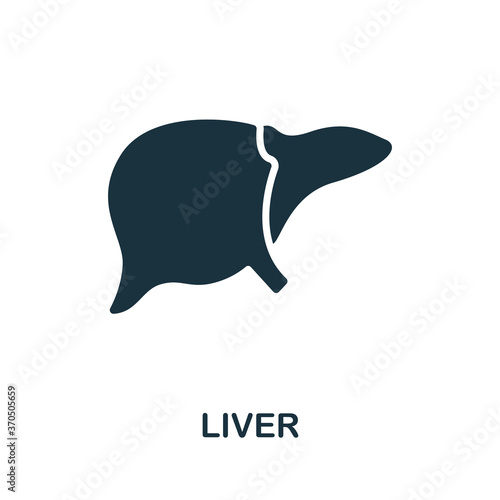 Liver icon. Simple element from internal organs collection. Creative Liver icon for web design, templates, infographics and more