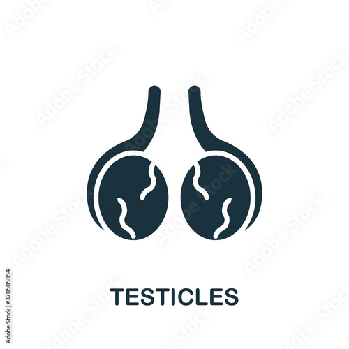 Testicles icon. Simple element from internal organs collection. Creative Testicles icon for web design, templates, infographics and more
