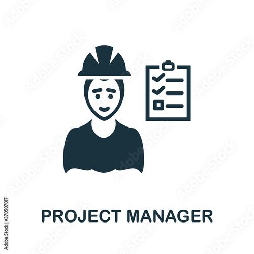 Project Manager icon. Simple element from business intelligence collection. Creative Project Manager icon for web design, templates, infographics and more