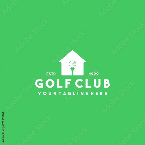 Creative golf club house logo design