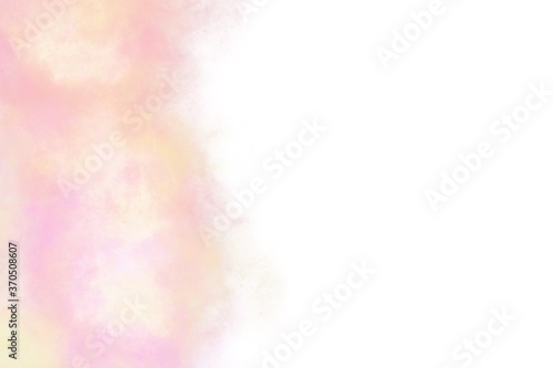 Pink splash glamour colourful pastel smoke watercolor. The color splashing in the paper.It is a hand drawn.