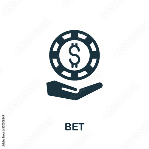 Bet icon. Simple element from casino collection. Creative Bet icon for web design, templates, infographics and more