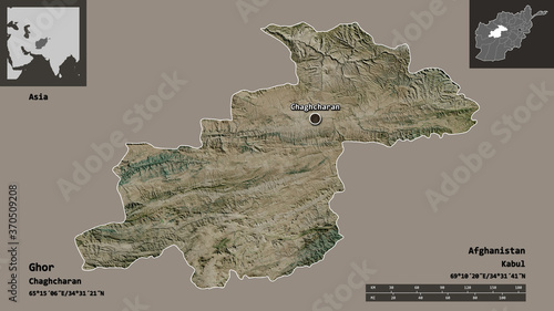 Ghor, province of Afghanistan,. Previews. Satellite photo