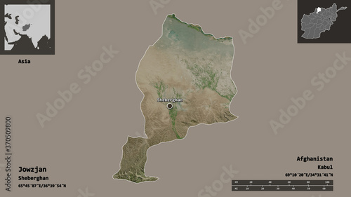 Jowzjan, province of Afghanistan,. Previews. Satellite photo