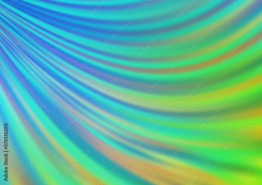Light Blue, Green vector backdrop with bent lines. Light Blue, Green vector backdrop with bent lines.