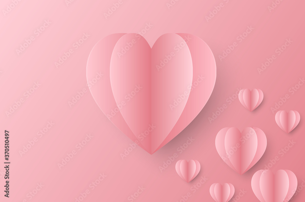 Abstract Pink Heart Soft Background