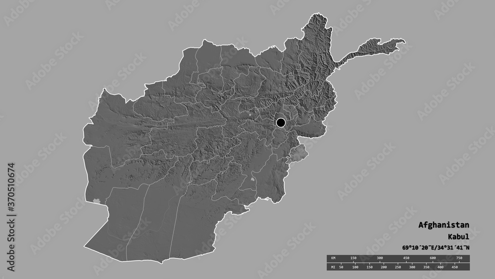 Location of Khost, province of Afghanistan,. Bilevel