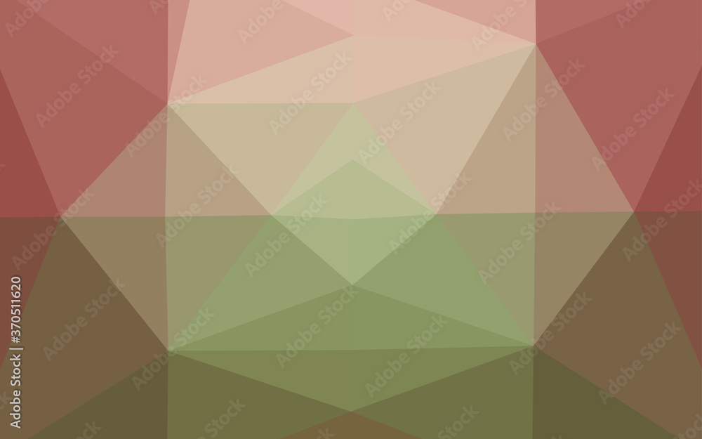 Fototapeta premium Light Green, Red vector blurry triangle pattern.