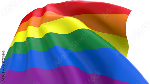 LGBT Flag Texture Hires. LGBT flag or Rainbow pride flag include of Lesbian, gay, bisexual, and transgender flag of LGBT organization. Equality Concept. 3D Illustration