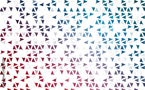 Light Blue, Red vector template with crystals, triangles. © Dmitry