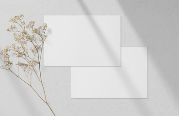 Postcard & Invitation card mockup template