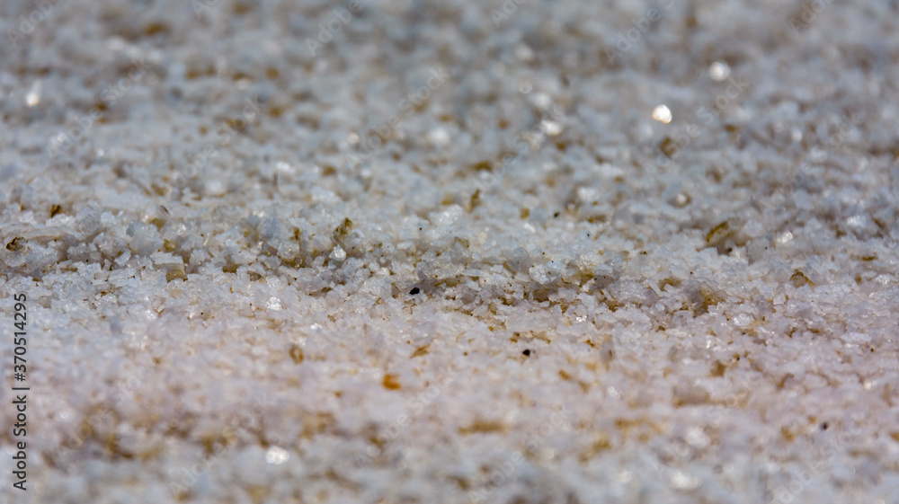 Texture of the sea salt for background. Natural pattern