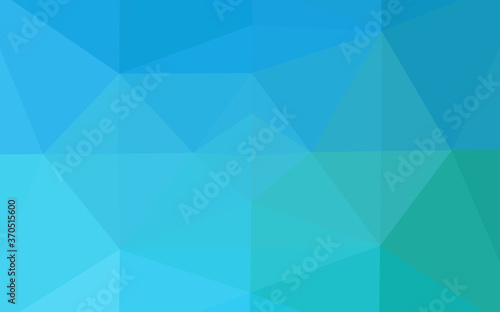 Light Blue, Green vector triangle mosaic texture.