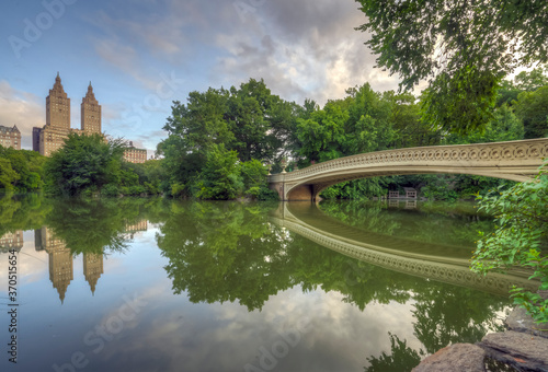 Bow bridge in summer,early morning