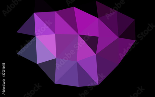 Dark Pink, Blue vector abstract polygonal layout.
