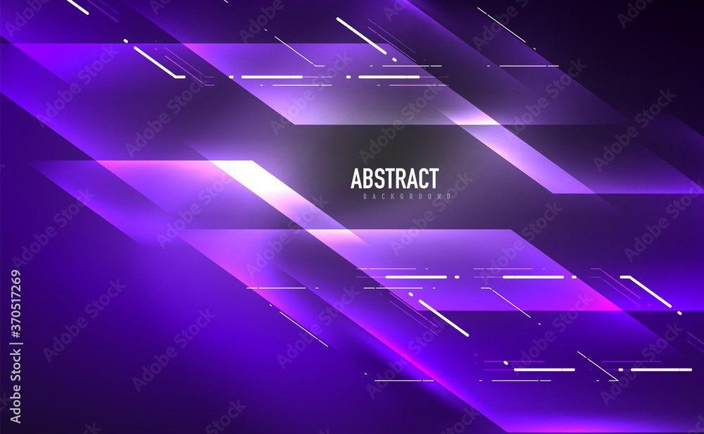 Fototapeta premium Dynamic neon shiny abstract background. Trendy abstract layout template for business or technology presentation, internet poster or web brochure cover, wallpaper