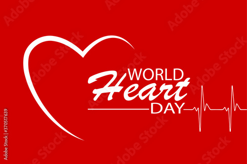 Vector illustration for the World Heart Day 