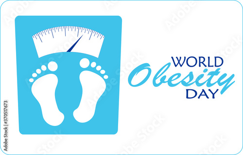 Vector illustration for the World Obesity Day.  