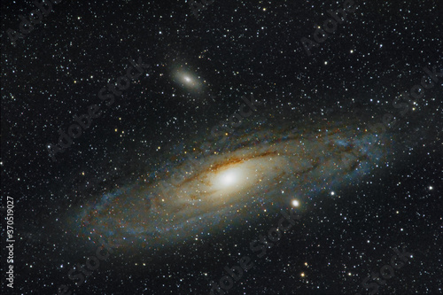 Fototapeta Naklejka Na Ścianę i Meble -  Andromeda galaxy at 840mm