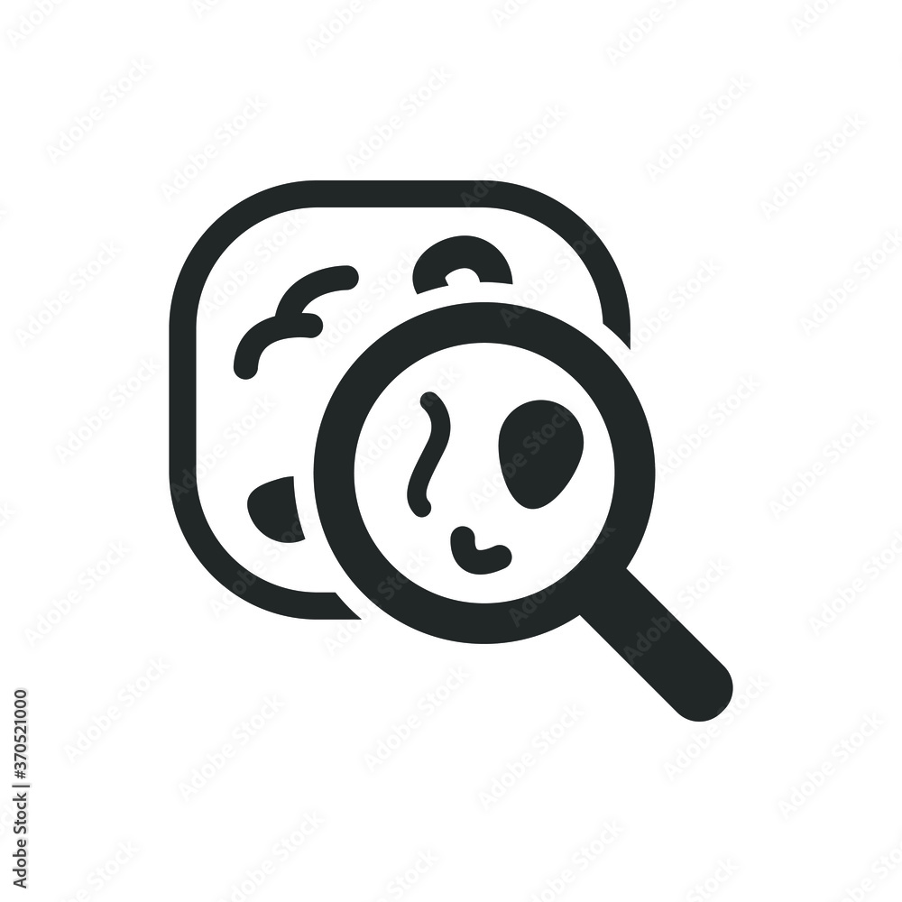 Obraz premium Bacteria research icon